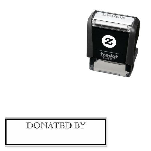 Nach Vorlage gespendet Permastempel (Beispiel)