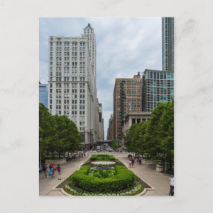 Nach Washington Street Postkarte