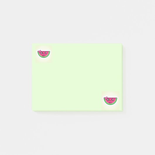 Nach Wassermelone Post-it Klebezettel (Vorderseite)