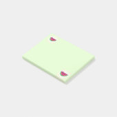 Nach Wassermelone Post-it Klebezettel (angewinkelt)