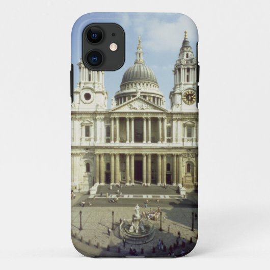 Nach Westen Front von St Paul Kathedrale, Case-Mate iPhone Hülle (Rückseite)