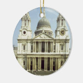 Nach Westen Front von St Paul Kathedrale, Keramik Ornament (Links)