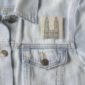 Nach Westen Front von Straßburg-Kathedrale Button (Beispiel)