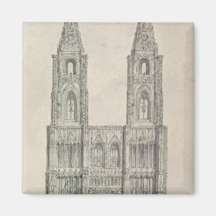 Nach Westen Front von Straßburg-Kathedrale Magnet