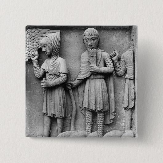 Nach Westen Portal, Südtür, epicting Tympanum Button (Vorderseite)