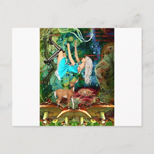 NACH WONDERLAND FALLEN POSTKARTE (Vorderseite)
