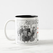 NACH-WÖRTER Reihe - SIR ARTHUR CONAN DOYLE Zweifarbige Tasse (Links)