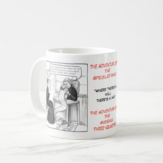 NACH-WÖRTER Reihe - Spezifikt. und FRÄULEIN Kaffeetasse (Vorderseite Links)