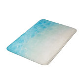 Nachahmung des Strandsandes unter klarem Wasser im Badematte (Schrägansicht)