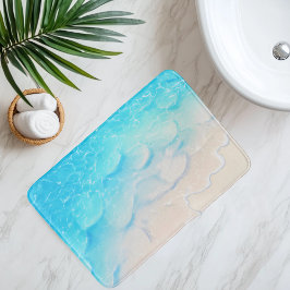 Nachahmung des Strandsandes unter klarem Wasser im Badematte