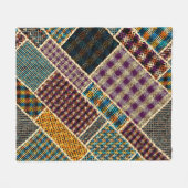 Nachahmung indianischer Patchwork-Muster mit Textu Fleecedecke (Vorderseite (Horizontal))