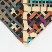Nachahmung indianischer Patchwork-Muster mit Textu Fleecedecke (Ecke)
