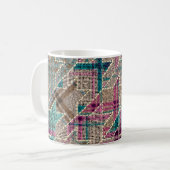Nachahmung indianischer Patchwork-Muster mit Textu Kaffeetasse (Vorderseite Links)