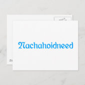 Nachahoidneed Dann eben nicht bayrisch Bayern Postkarte (Vorne/Hinten)