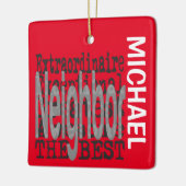 Nachbar Extraordinaire CUSTOM Keramikornament (Links)