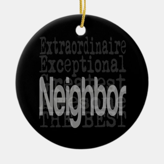 Nachbar Extraordinator Keramik Ornament (Vorne)