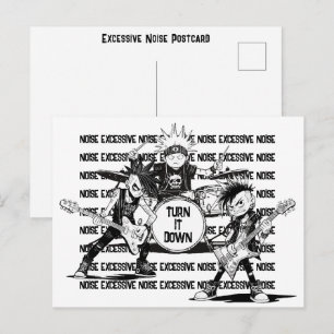 Nachbar mit Freundlichkeit gegen übermäßigen Lärm  Postkarte