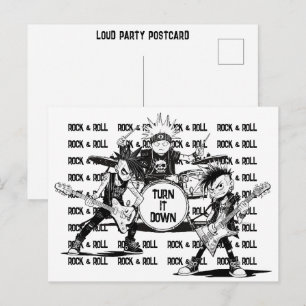 Nachbar mit Freundlichkeit wegen übermäßigem Lärm  Postkarte