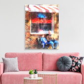 Nachbarbarbergeschäft Leinwanddruck (Insitu (Wohnzimmer))