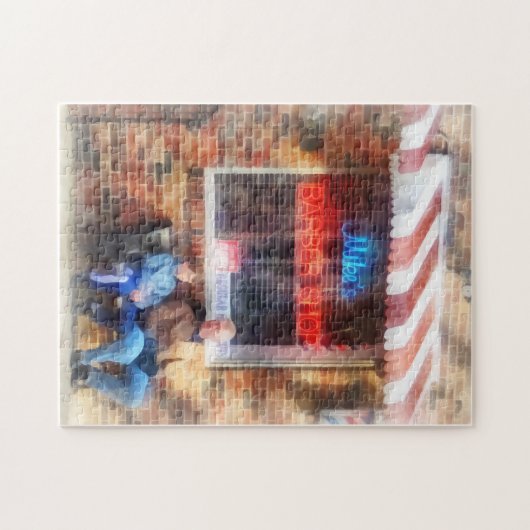 Nachbarbarbergeschäft Puzzle (Horizontal)