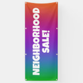 NACHBARHOOD VERKAUF! Personalisierter Banner (Vertikal)