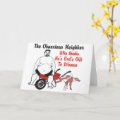 Nachbarin, der glaubt, dass er Gottes Geschenk an  Karte (Gelbe Blume)