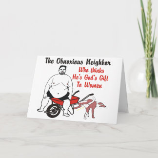 Nachbarin, der glaubt, dass er Gottes Geschenk an Karte