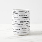 Nachbarländer von New York City Kaffeetasse (Mittel)