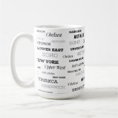 Nachbarländer von New York City Kaffeetasse (Links)