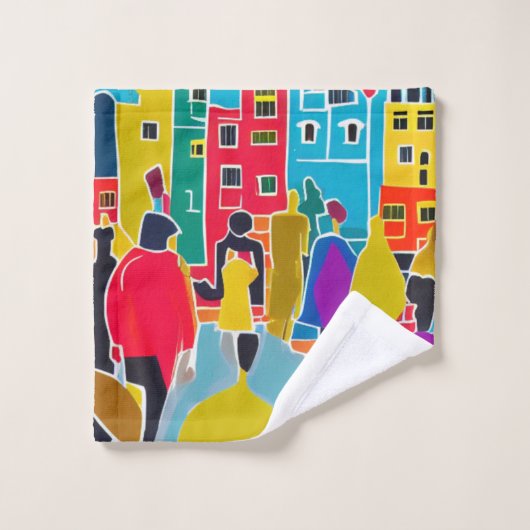 Nachbarn Badhandtuch Set (Waschlappen)