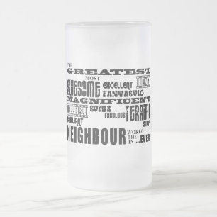 Nachbarn: Bestster Nachbar Mattglas Bierglas