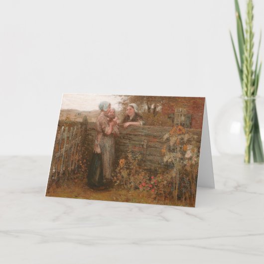 Nachbarn, die über den Zaun reisen Karte (Vorderseite)