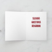 ***NACHBARN FROHE FESTTAGE*** FEIERTAGSKARTE (Innenseite)