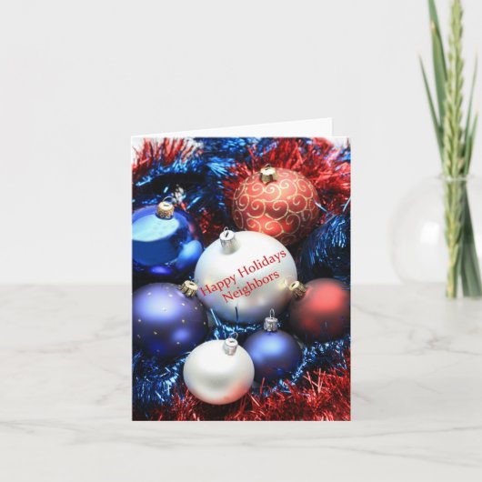 Nachbarn Frohe Weihnachtskarte Feiertagskarte (Vorderseite)