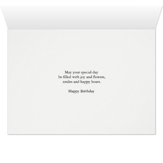 Nachbarn Geburtstag Pink Blume (Innenansicht Horizontal (Unten))