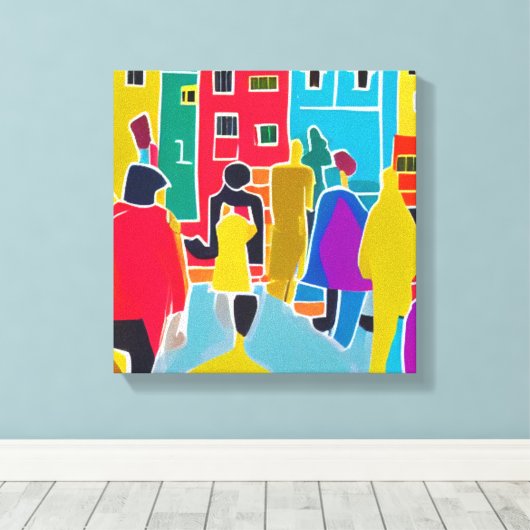 Nachbarn Leinwanddruck (Insitu (Holzboden))