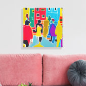 Nachbarn Leinwanddruck (Insitu (Wohnzimmer))