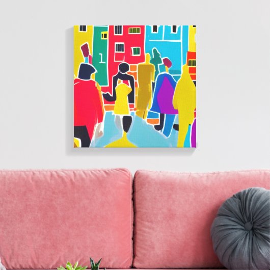 Nachbarn Leinwanddruck (Insitu (Wohnzimmer))