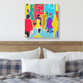 Nachbarn Leinwanddruck (Insitu (Schlafzimmer))