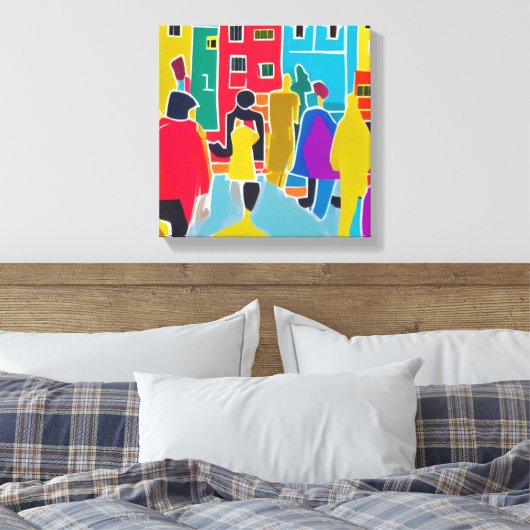 Nachbarn Leinwanddruck (Insitu (Schlafzimmer))