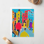 Nachbarn Mitteilungskarte (Vorderseite/Rückseite Beispiel)