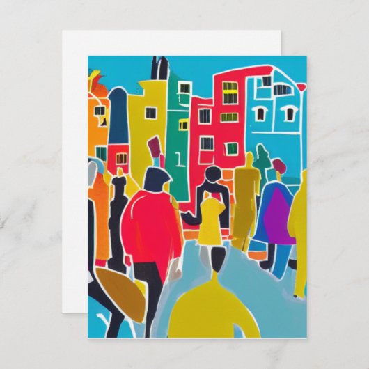 Nachbarn Mitteilungskarte (Vorne/Hinten)