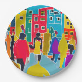 Nachbarn Pappteller (Vorderseite)