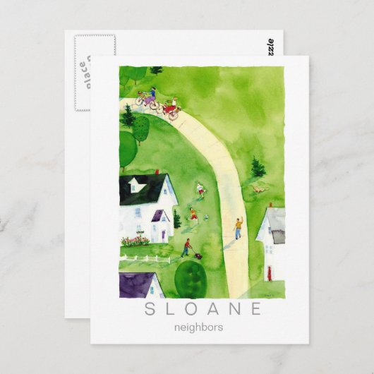 Nachbarn Postkarte (Vorne/Hinten)