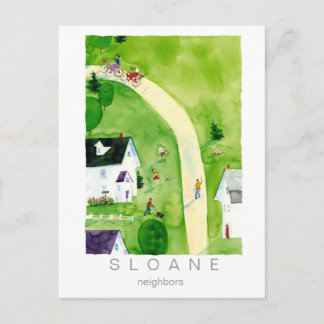 Nachbarn Postkarte