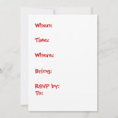 Nachbarn sammeln Einladungen, anpassen Einladung (Rückseite)