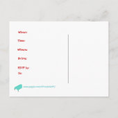 Nachbarn sammeln Einladungen zu Postkarten (Rückseite)