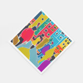 Nachbarn Serviette (Ecke)