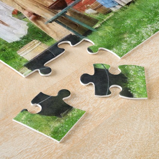 Nachbarn tratschen auf Washday Puzzle (Seite)