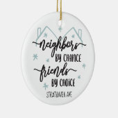 Nachbarn Weihnachtsbaumgeschenk Custom Keramik Ornament (Rechts)